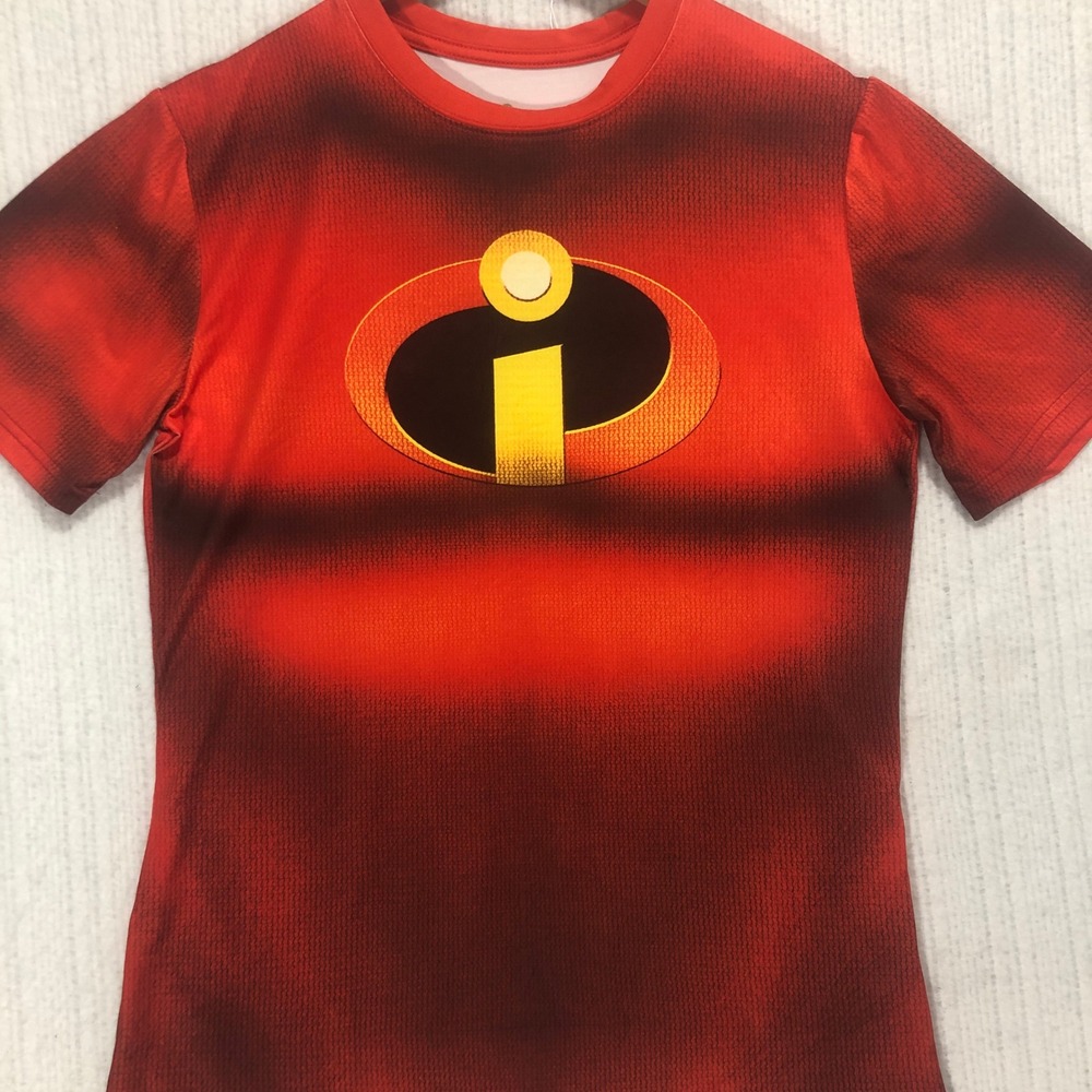 The Incredibles Graphic T-Shirt Movie Character Tee‎ Red Disney Size MD